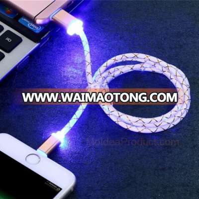 LED Glow Cable - Amazon Best Sellers 2.1A Fast Charge 1 meter for iPhone USB Cable